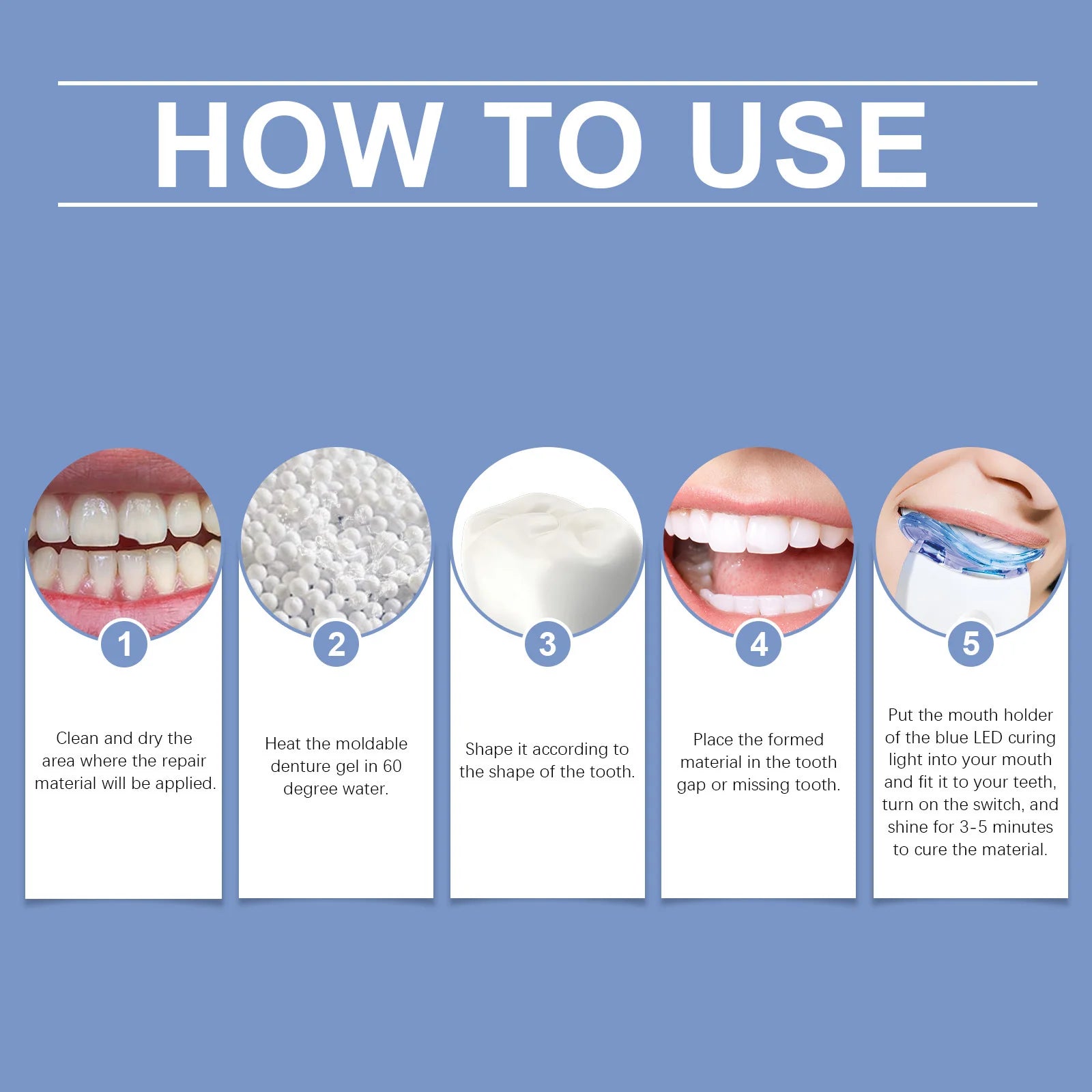 Radiant Smile in 10 Minutes – Professional LED Teeth Whitening Kit